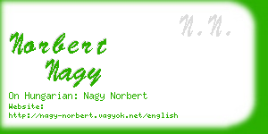 norbert nagy business card